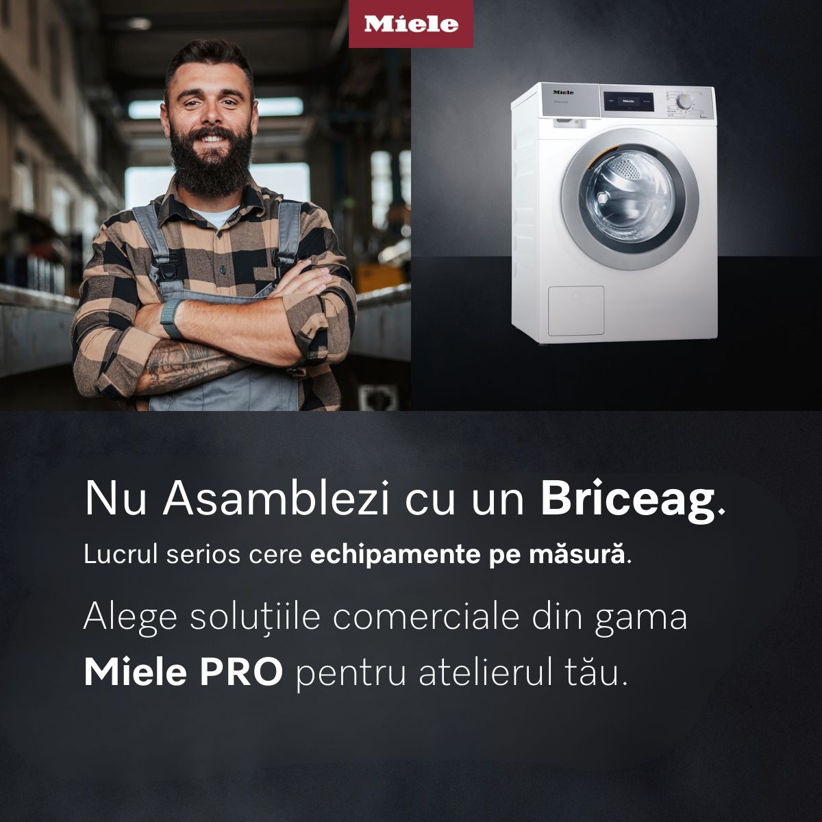 Nu asamblezi cu un briceag. Soluții Miele PRO pentru atelierul tău.