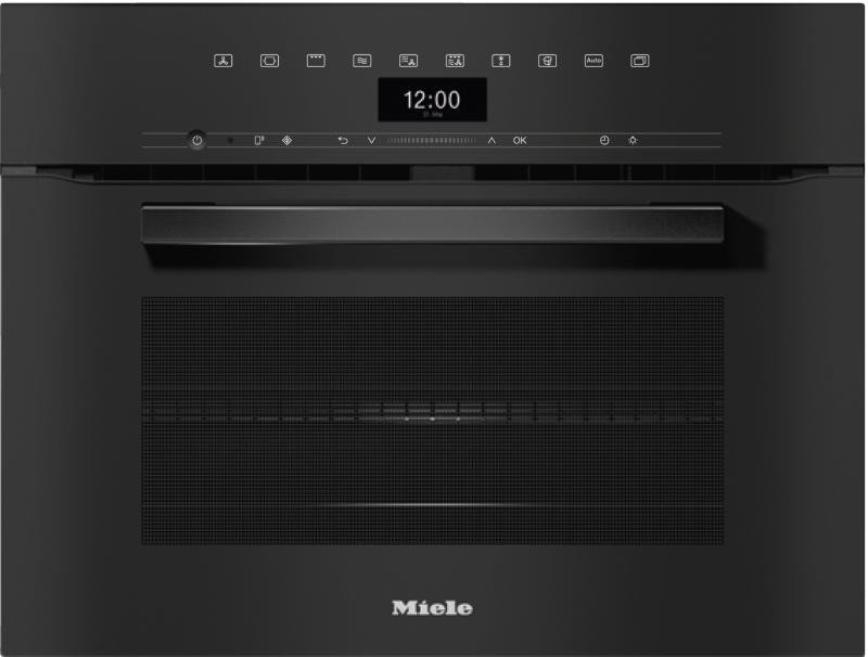 Miele - H 7440 BM Negru obsidian – Cuptor combi cu microunde compact - 1