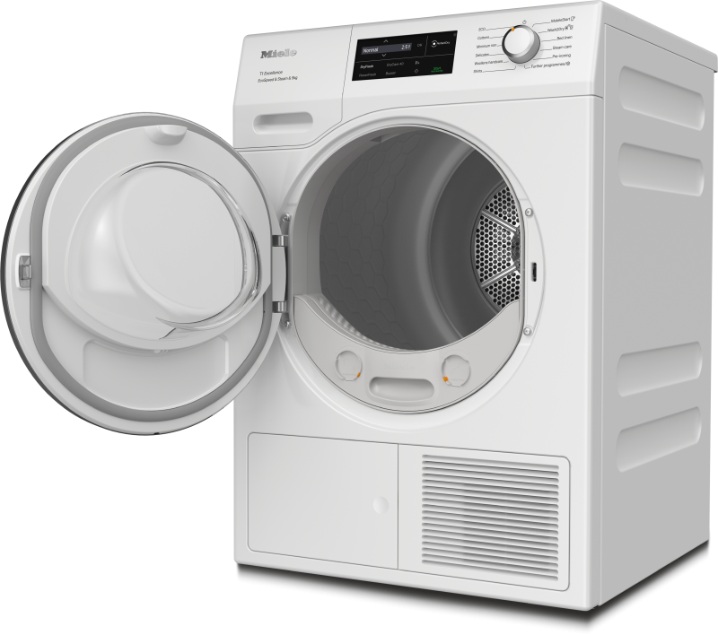 Miele - TEL695WP EcoSpeed&Steam&9kg Alb lotus – Uscătoare - 2
