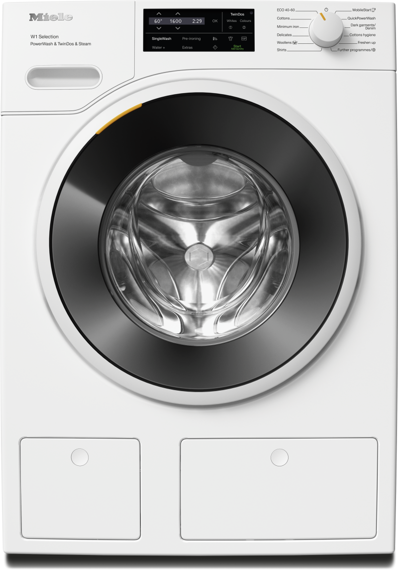 Miele - WSI883 WCS PWash&TDos&Steam Alb lotus – Mașini de spălat - 1